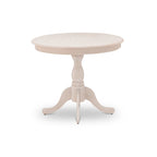 East West Furniture Dining Room Table - a Round kitchen Table Top with Pedestal Base, (Finish Options Available)