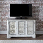 Magnolia Manor Antique White Mirrored Hall Console