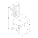 East West Furniture Modern Dining Table Set- a Rectangle Wooden Table and Dining Room Chairs, Mahogany (Pieces Option)