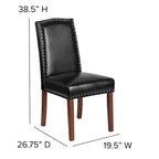 Parsons Chair with Silver Nailhead Trim (Set of 2)