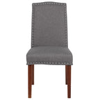 Parsons Chair with Silver Nailhead Trim (Set of 2)