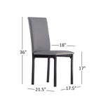 Darcy Faux Marble Top Metal 5-Piece Dining Set by iNSPIRE Q Bold
