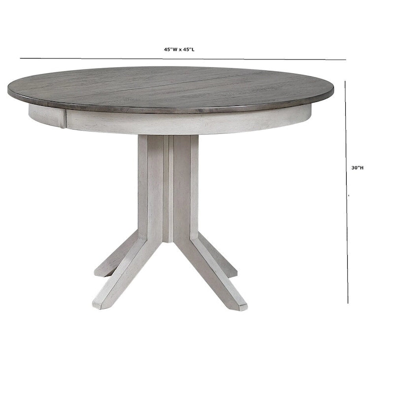 The Gray Barn Avalon 7-piece Dining Set in Ash and Stormy White