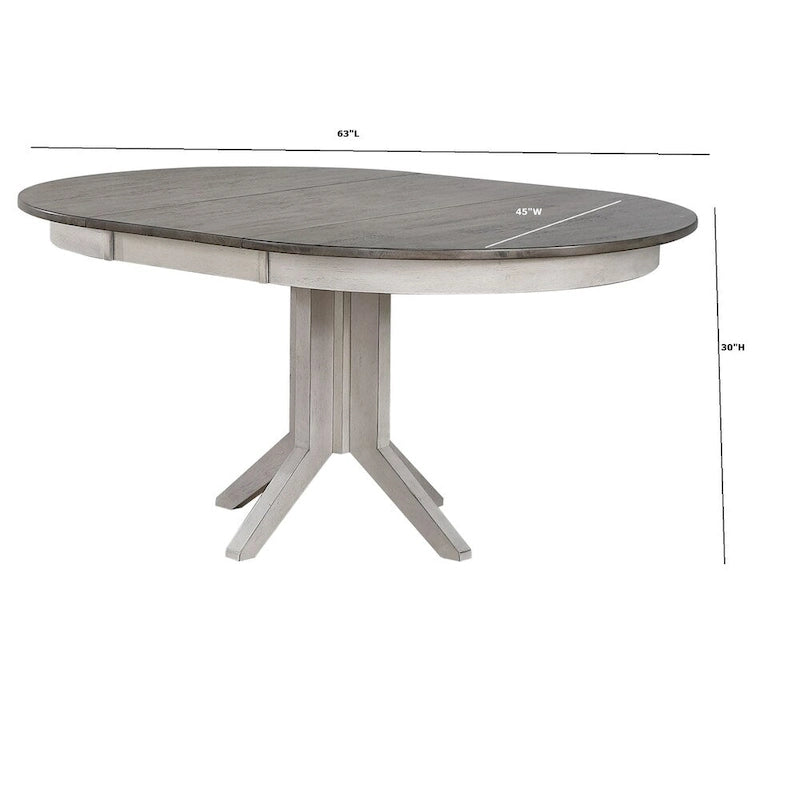 The Gray Barn Avalon 7-piece Dining Set in Ash and Stormy White