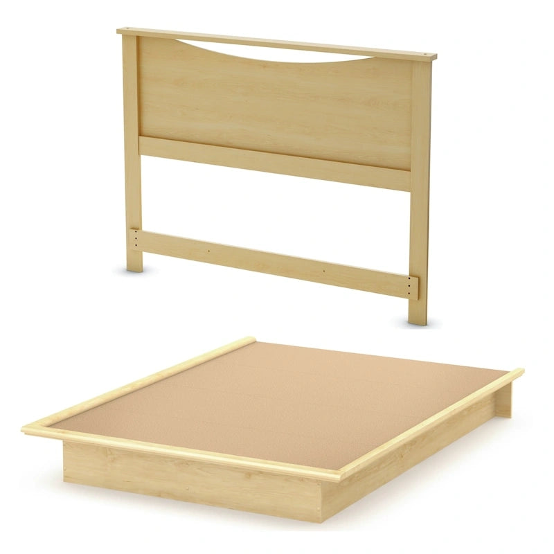 South Shore Step One Queen Platform Bed and Headboard (54/60)