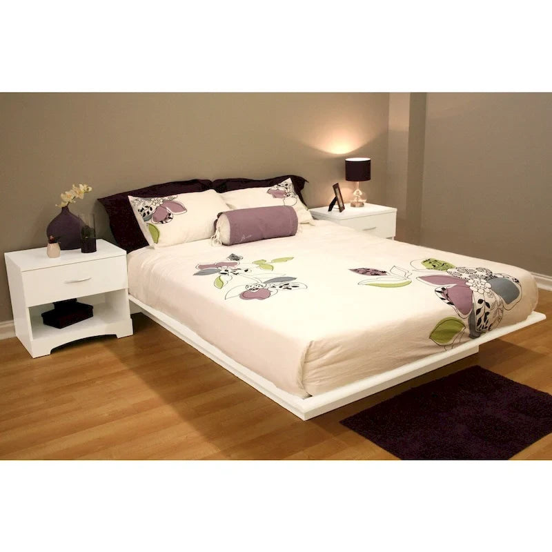 South Shore Step One Queen Platform Bed and Headboard (54/60)