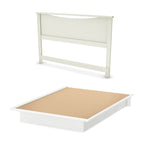 South Shore Step One Queen Platform Bed and Headboard (54/60)