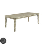 Furniture of America Tani White 100-inch Wood Expandable Dining Table