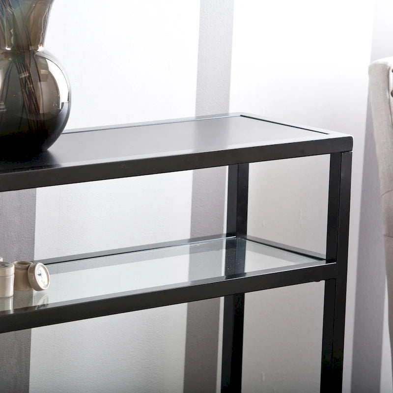 SEI Furniture Baldrick Modern 50 Long Console Table with Shelf