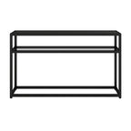 SEI Furniture Baldrick Modern 50 Long Console Table with Shelf