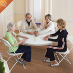 Plastic Folding Party Conversation Exhibition Dining Chair Set (Set of 4)