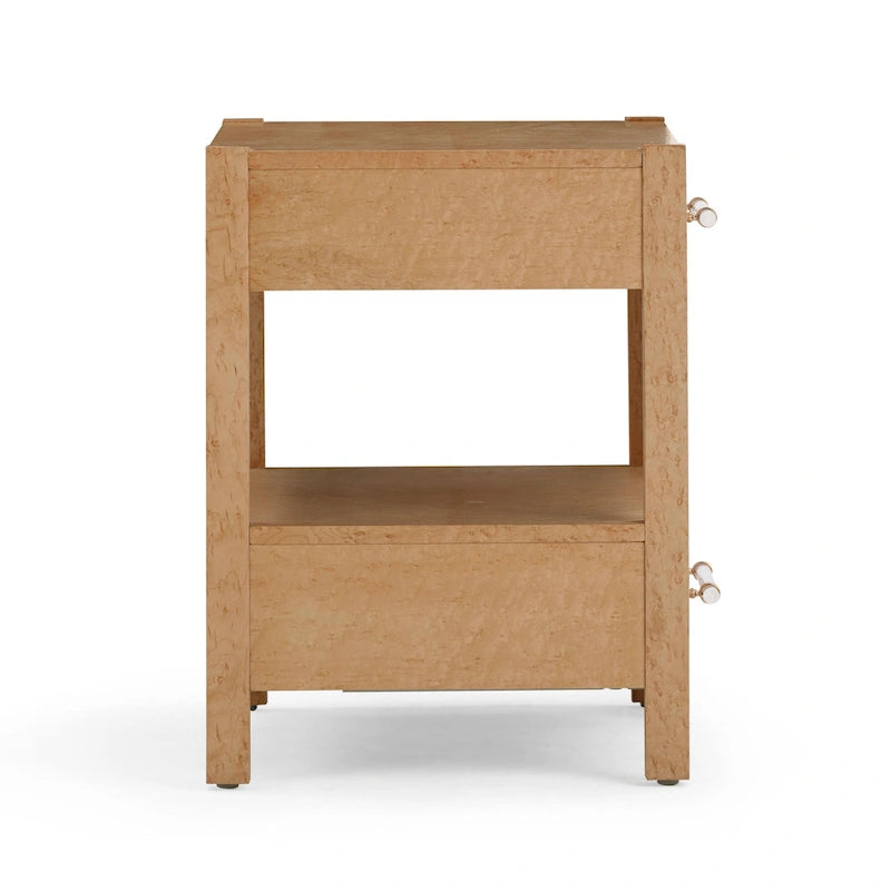 Brandyss Wooden 2 Drawer Nightstand