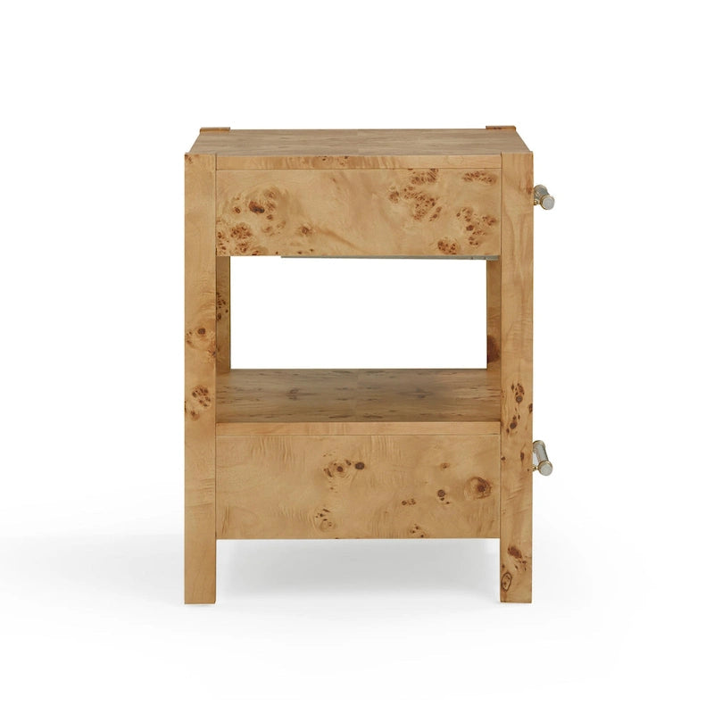 Brandyss Wooden 2 Drawer Nightstand