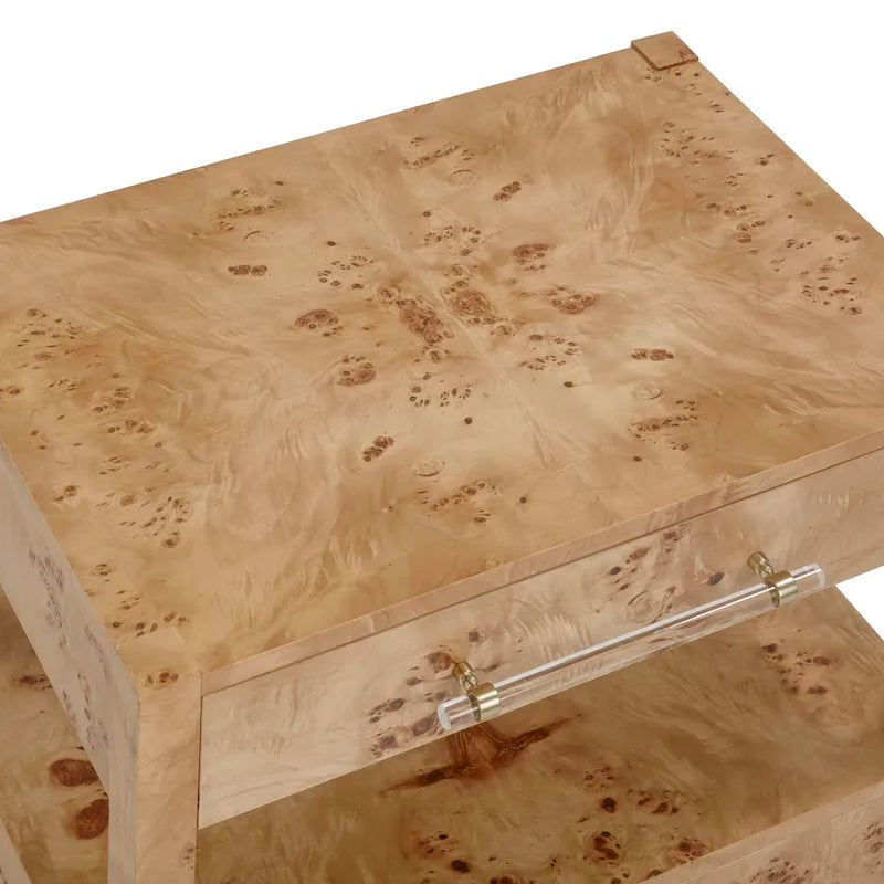Brandyss Wooden 2 Drawer Nightstand