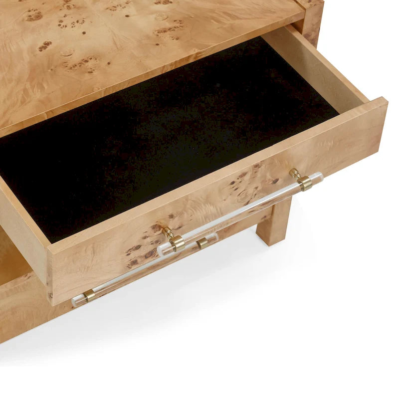 Brandyss Wooden 2 Drawer Nightstand