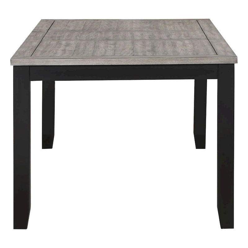 Centera Grey and Black 7-Piece Dining Table Set
