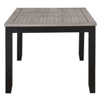 Centera Grey and Black 7-Piece Dining Table Set