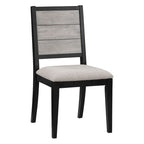 Centera Grey and Black 7-Piece Dining Table Set