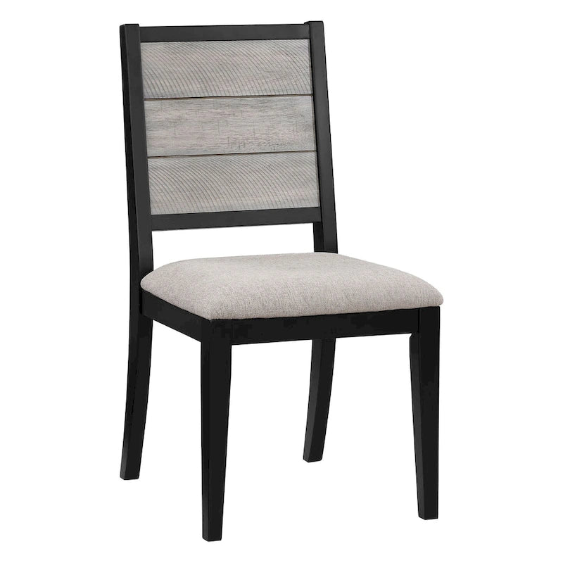 Centera Grey and Black 7-Piece Dining Table Set