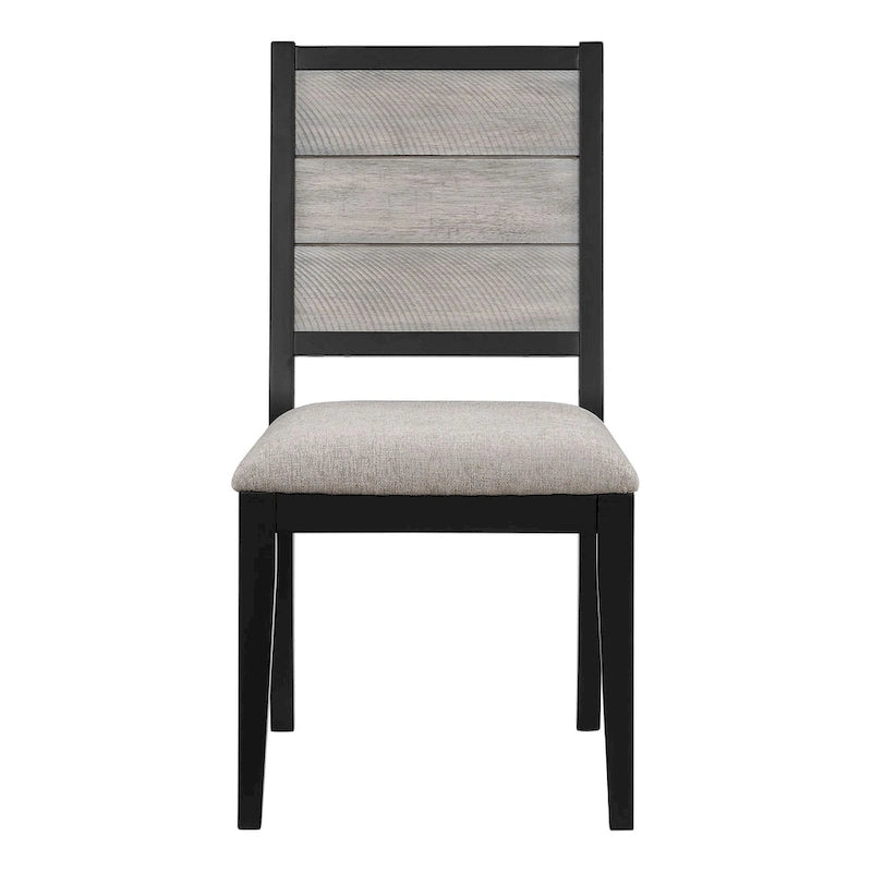 Centera Grey and Black 7-Piece Dining Table Set