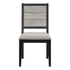 Centera Grey and Black 7-Piece Dining Table Set