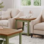 Bridgevine Home Modern Farmhouse 24 inch Side Table, No Assembly Required, Two-Tone Finish