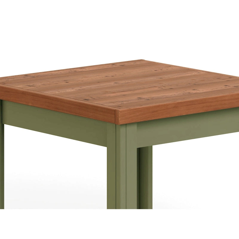 Bridgevine Home Modern Farmhouse 24 inch Side Table, No Assembly Required, Two-Tone Finish