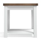 Bridgevine Home Modern Farmhouse 24 inch Side Table, No Assembly Required, Two-Tone Finish