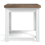 Bridgevine Home Modern Farmhouse 24 inch Side Table, No Assembly Required, Two-Tone Finish