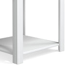 Bridgevine Home Modern Farmhouse 24 inch Side Table, No Assembly Required, Two-Tone Finish