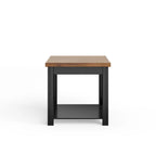 Bridgevine Home Modern Farmhouse 24 inch Side Table, No Assembly Required, Two-Tone Finish