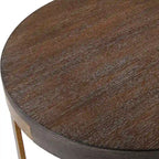 Uttermost Palisade Round Wood Side Table - 19 W X 24 H X 19 D (in)