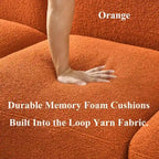 Modern Modular L-Shape Sectional Sofa Set, DIY Combination, 3 Seat Upholstered Couch with Chaise Lounge for Living Room