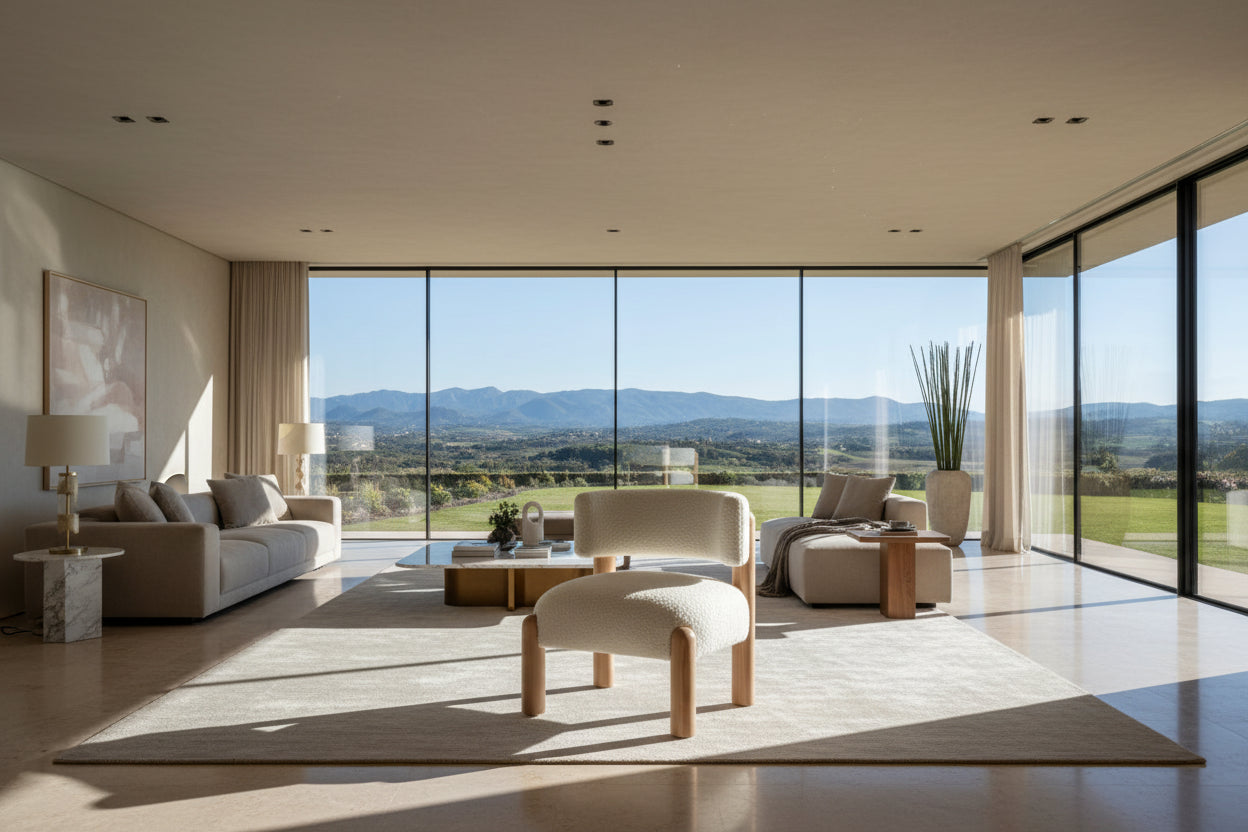 SAFAVIEH Couture Dineke Faux Shearling Accent Chair - 26 In. W x 26 In. D x 28 In. H - 26Wx26Dx28H