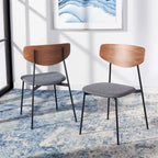 SAFAVIEH Noemie Mid-Century Dining Chair (Set of 2) - 20 W x 18.8 L x 32.5 H - 20Wx19Dx33H