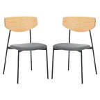 SAFAVIEH Noemie Mid-Century Dining Chair (Set of 2) - 20 W x 18.8 L x 32.5 H - 20Wx19Dx33H