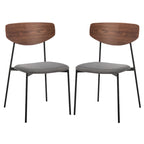 SAFAVIEH Noemie Mid-Century Dining Chair (Set of 2) - 20 W x 18.8 L x 32.5 H - 20Wx19Dx33H
