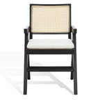 SAFAVIEH Couture Maiju Rattan Arm Chair - 21 In. W x 23 In. D x 34 In. H - 21Wx23Dx34H