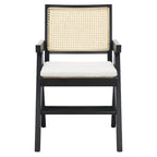 SAFAVIEH Couture Maiju Rattan Arm Chair - 21 In. W x 23 In. D x 34 In. H - 21Wx23Dx34H