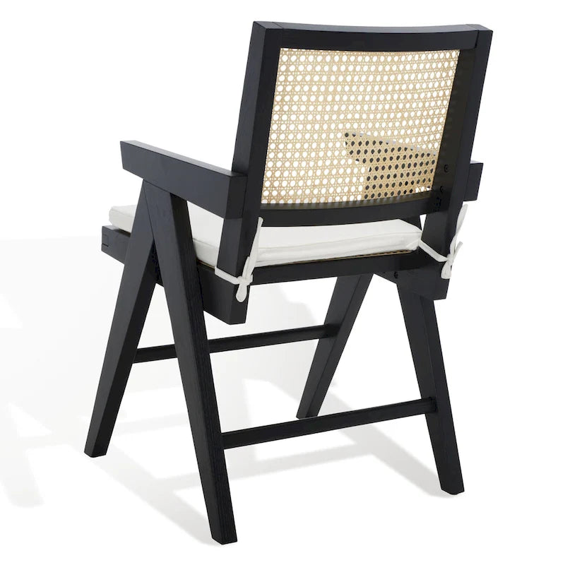 SAFAVIEH Couture Maiju Rattan Arm Chair - 21 In. W x 23 In. D x 34 In. H - 21Wx23Dx34H