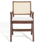 SAFAVIEH Couture Maiju Rattan Arm Chair - 21 In. W x 23 In. D x 34 In. H - 21Wx23Dx34H