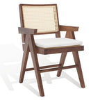 SAFAVIEH Couture Maiju Rattan Arm Chair - 21 In. W x 23 In. D x 34 In. H - 21Wx23Dx34H