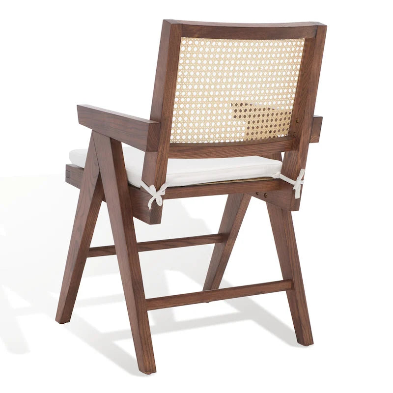 SAFAVIEH Couture Maiju Rattan Arm Chair - 21 In. W x 23 In. D x 34 In. H - 21Wx23Dx34H