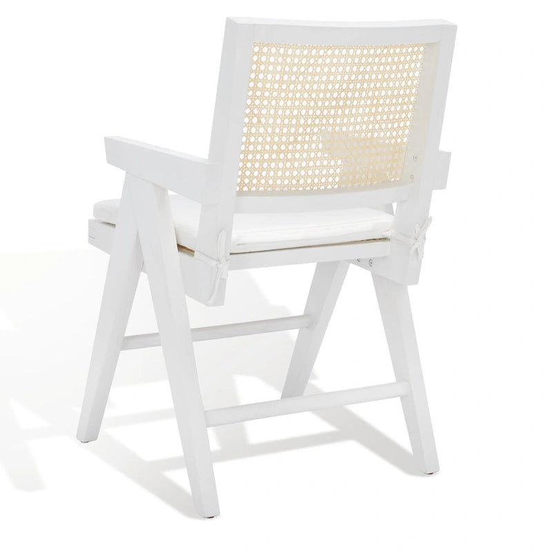 SAFAVIEH Couture Maiju Rattan Arm Chair - 21 In. W x 23 In. D x 34 In. H - 21Wx23Dx34H
