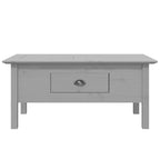 vidaXL Coffee Table Accent Side Table for Living Room BODO Solid Wood Pine - 39.4x21.7x17.7