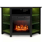 Costway Fireplace TV Stand w/ Led Lights & 18 Electric Fireplace for - See Details