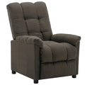 vidaXL Recliner Taupe Fabric - 29.1 x 38.9 x 40.1