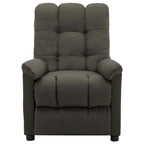 vidaXL Recliner Taupe Fabric - 29.1 x 38.9 x 40.1