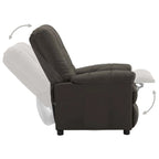 vidaXL Recliner Taupe Fabric - 29.1 x 38.9 x 40.1