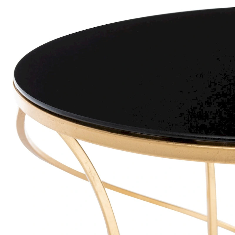 SAFAVIEH Treasures Jeanine Gold/ White Top Accent Table - 20 x 20 x 21.2 - 20Wx20Dx21H